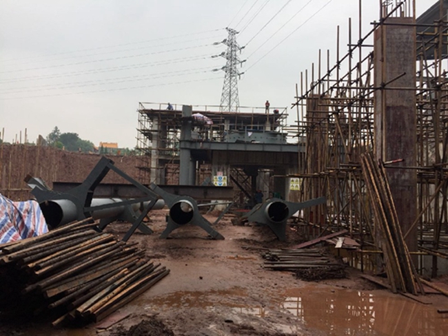 燒結機安裝現(xiàn)場